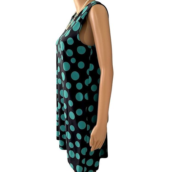 Jude Connally Women’s Size Small Stretchy Sleeveless Polka Dot Dress, Pockets - Picture 4 of 14